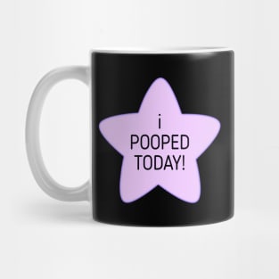 I pooped today funny meme Mug